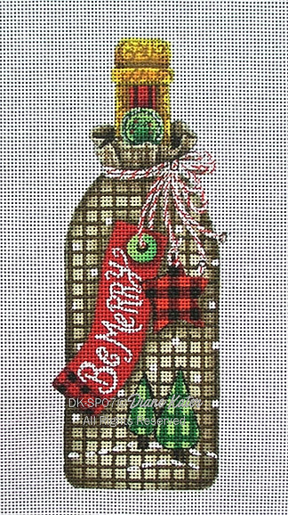 DK-SP07 - Be Merry Burlap Spirits Bottle