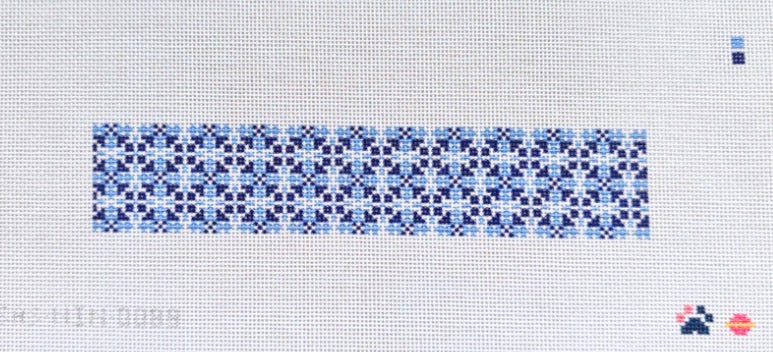 NIN-0088 - Blue Quilt Key Fob