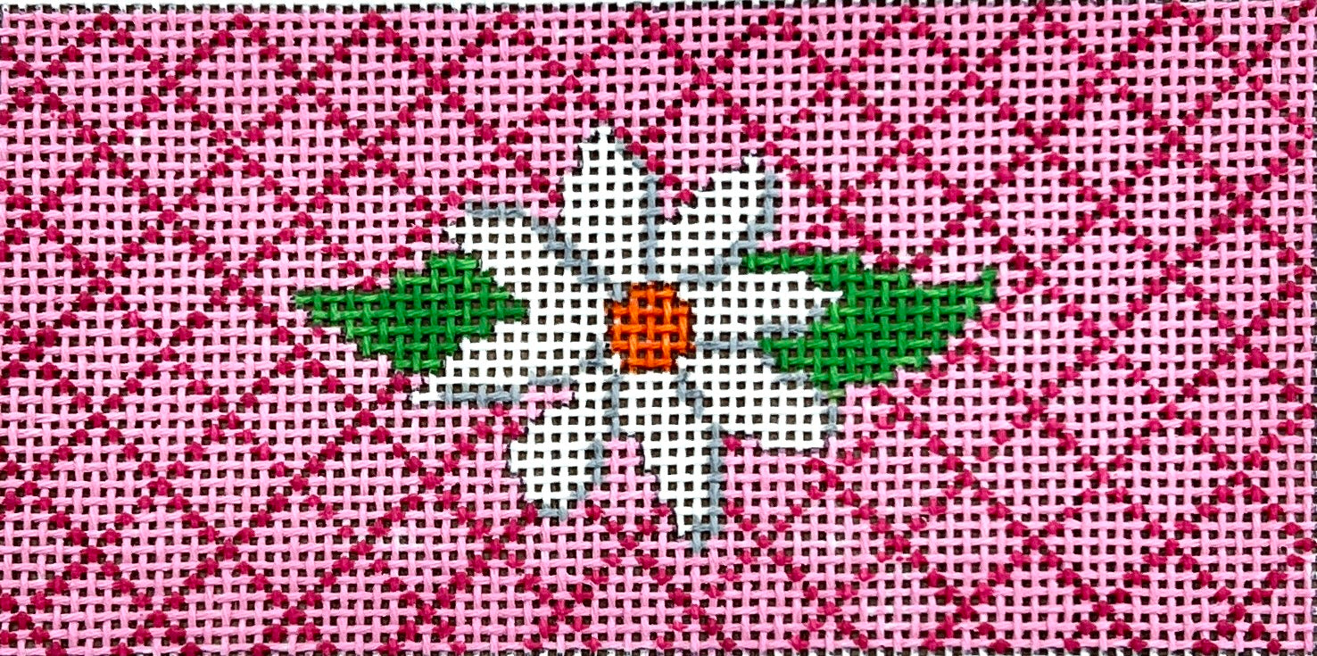 KK-SG35D - White Flower on Pink Diamond Pattern