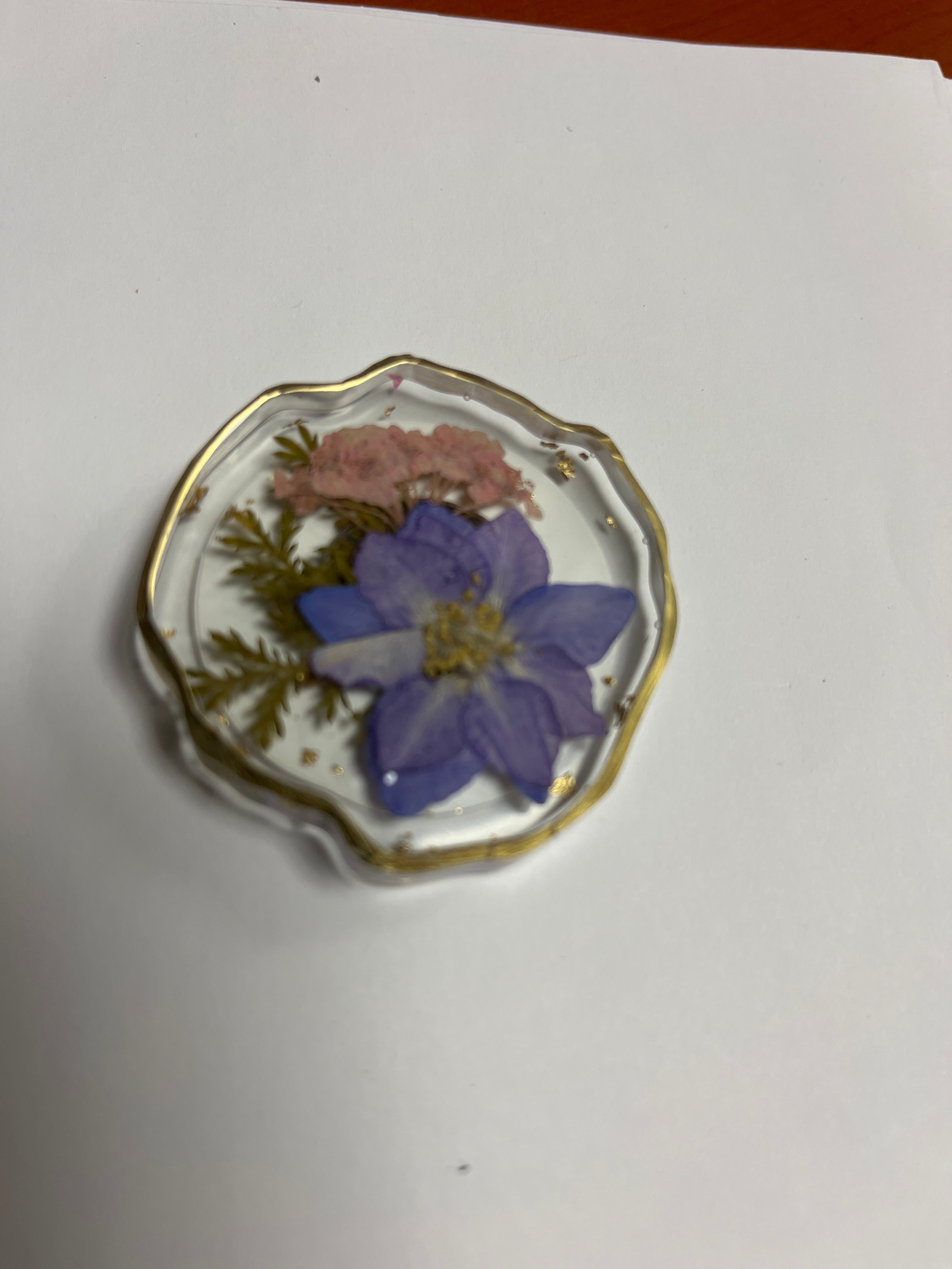 Pressed Flowers Needle Minder