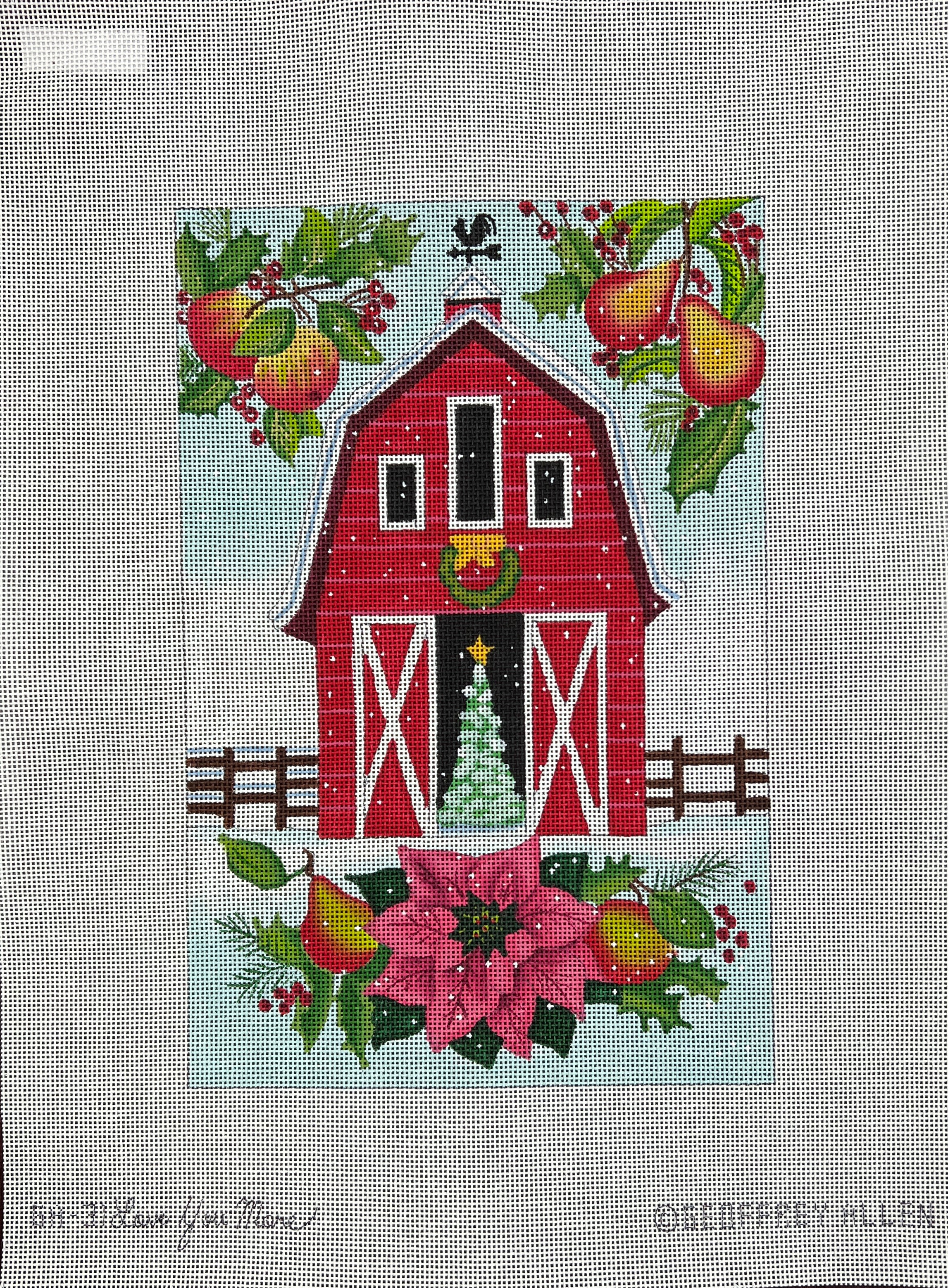 GA-31a - Christmas Barn 13 mesh