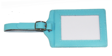 Leather Luggage Tag - Planet Earth