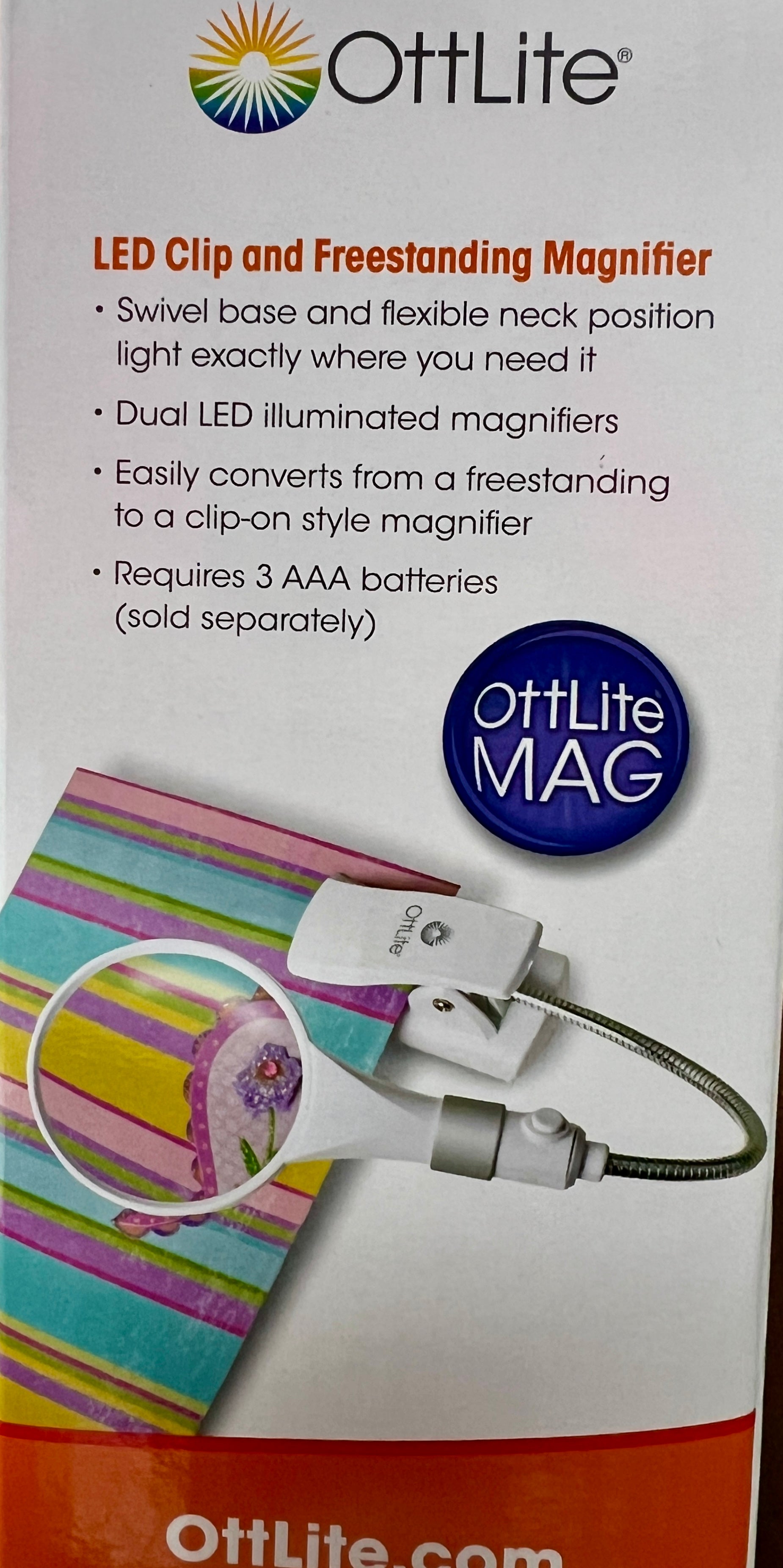 OttLite Clip On/Stand Combination