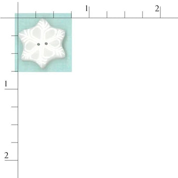 Small Snowflake Button