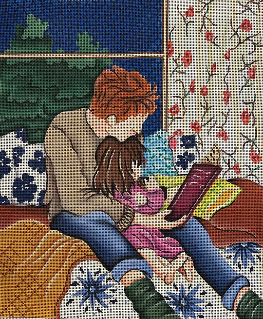90107 - Dad and Daughter Reading