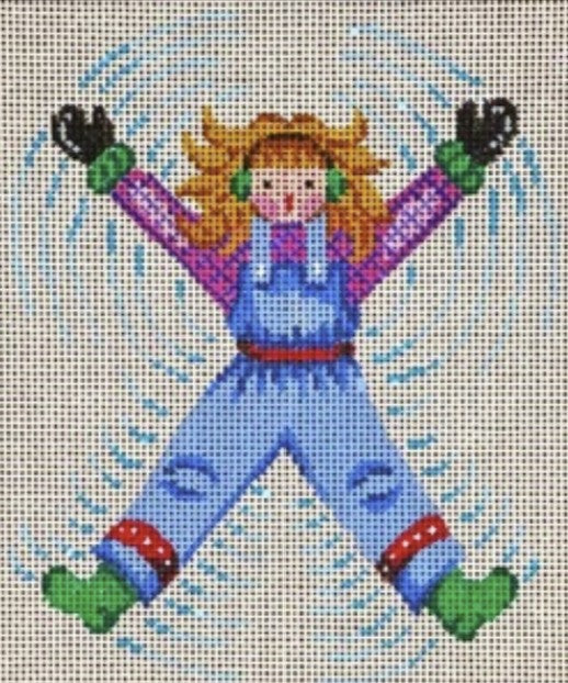 9250 - Snow Angel, Blue Overalls
