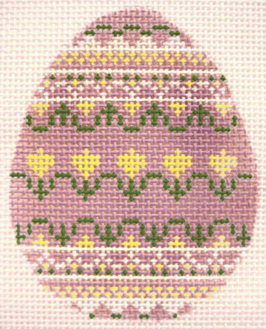 968E - Easter Egg - Lavender Floral