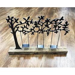 9900 - Hand-Made Metal Tree with Three Swings