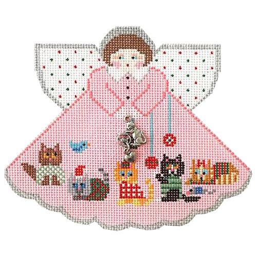 PP996IV - Angel: Christmas Cats (Pink)