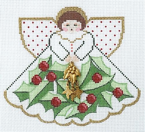 PP996AR - Angel: Holly Leaves (White)