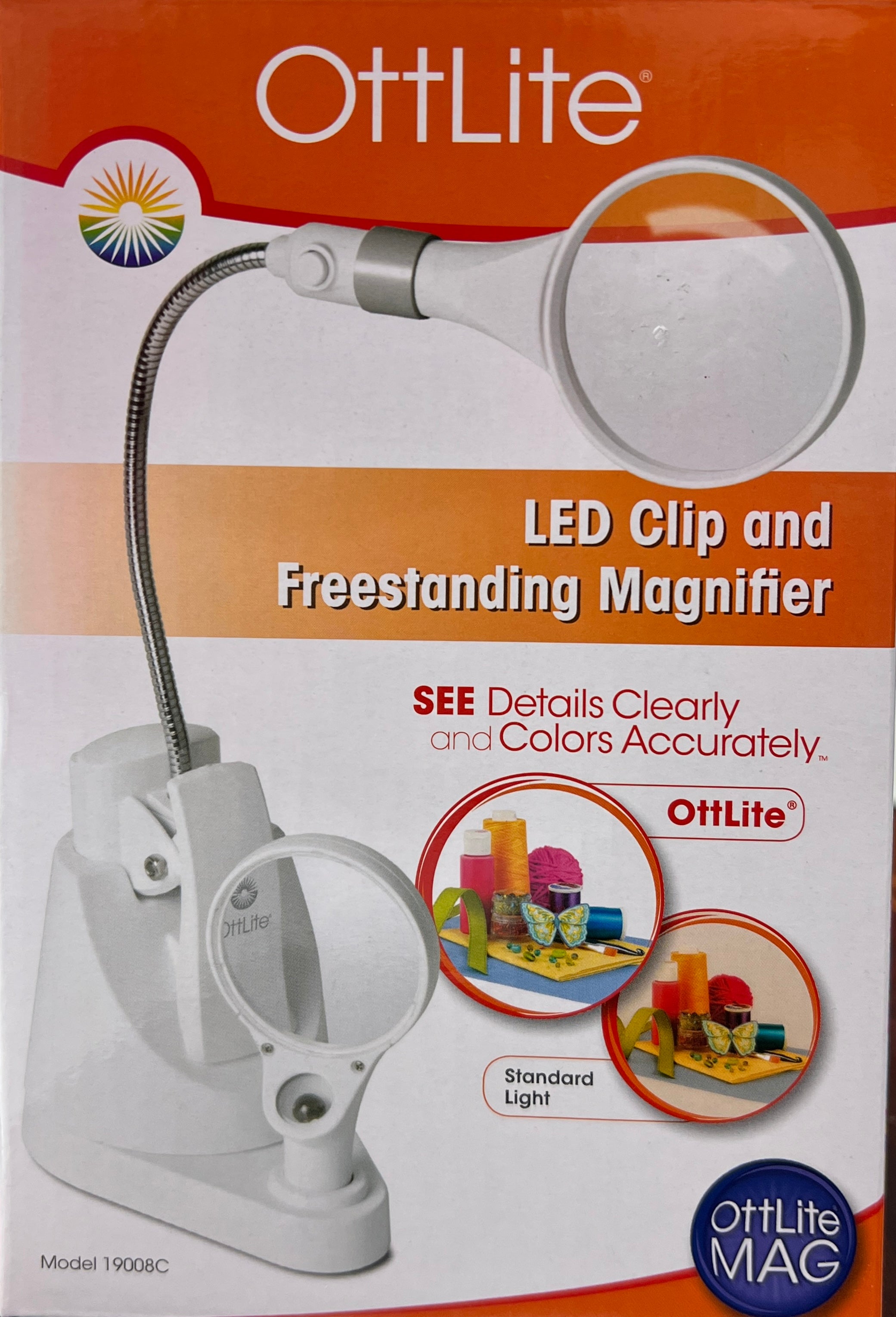 OttLite Clip On/Stand Combination