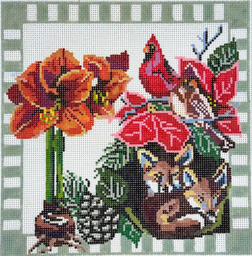 AB65 - Winter Flower Pillow