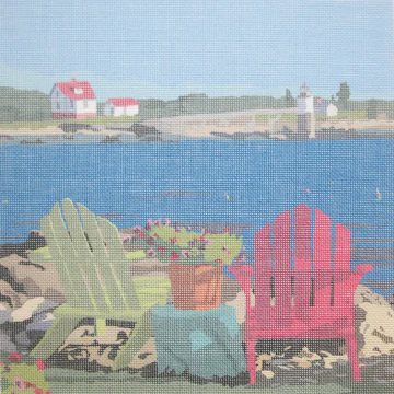 AC001-13 - Chairs Overlooking Ram Island