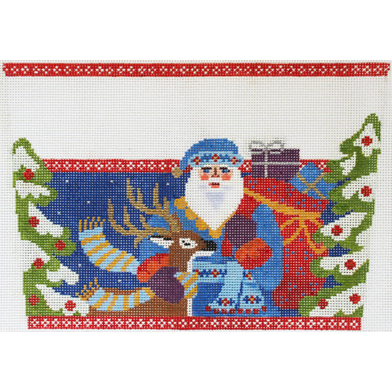 AC095 - Cuff - Jacobean Santa with Deer