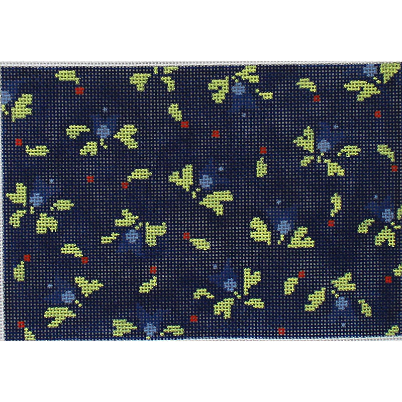 AC119A - Blue Floral Clutch Purse