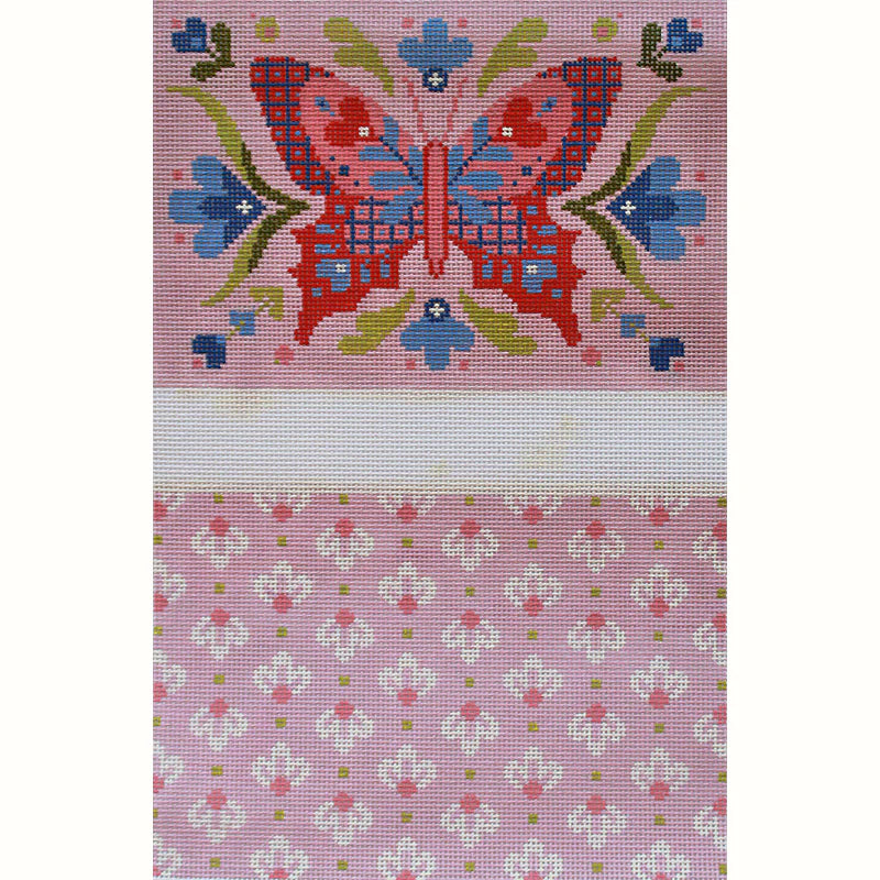 AC120 - Annette - Pink Butterfly Clutch Purse