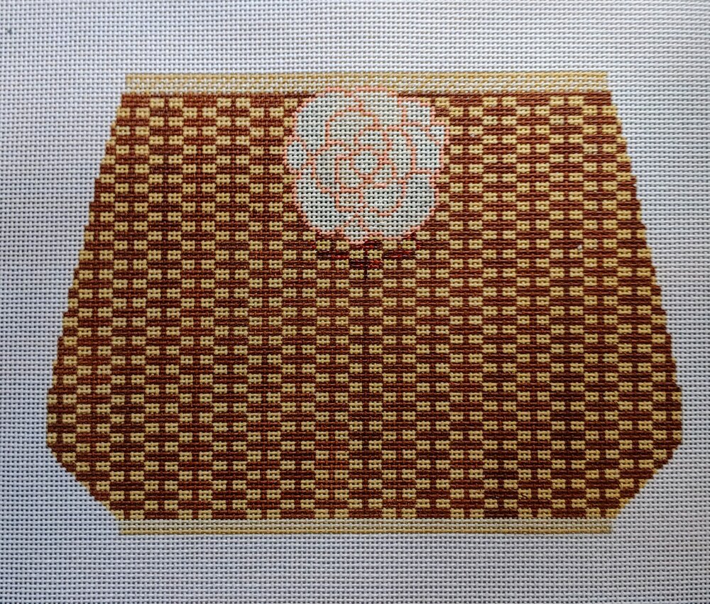 AF04C - Large Nantucket Basket with Flower