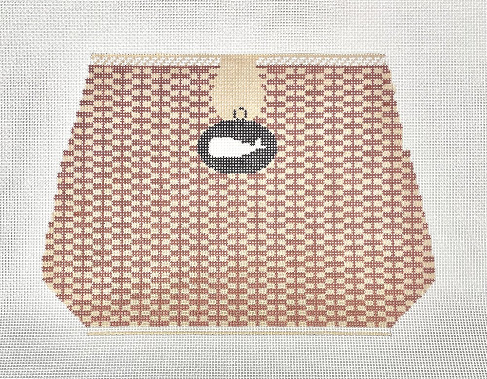 AF04Whale - Large Nantucket Basket with Whale