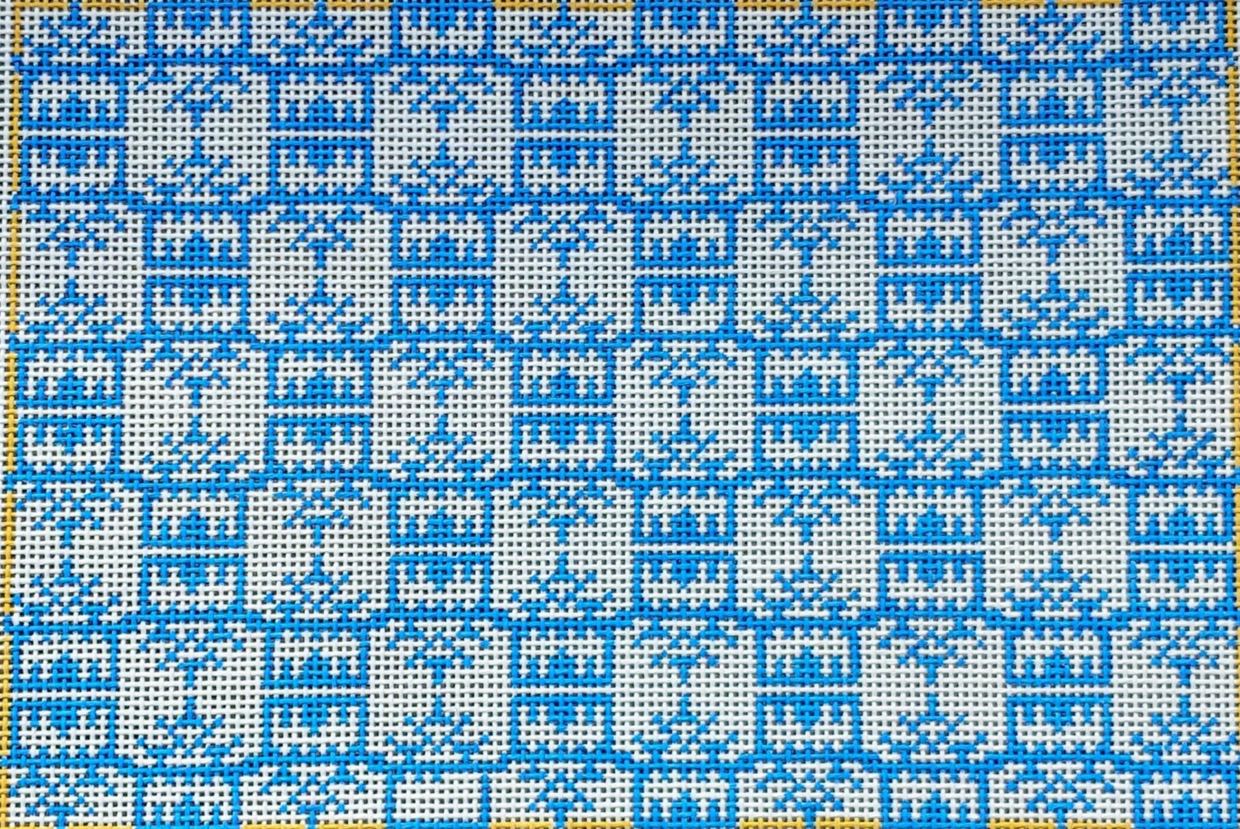 AF108 - French Blue Pagoda Print Clutch