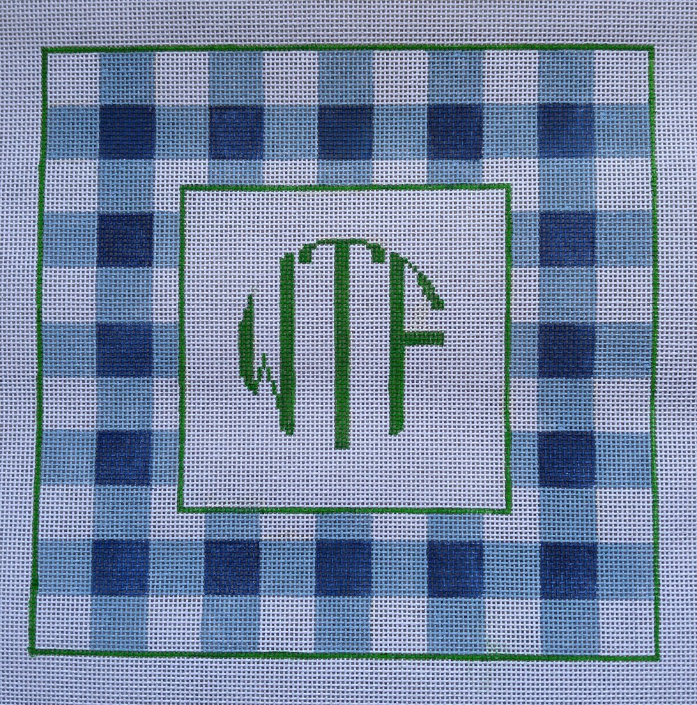 AF35 - WTF Pillow - Blue Check