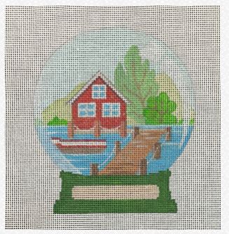 AL-064 - Lake House Snow Globe