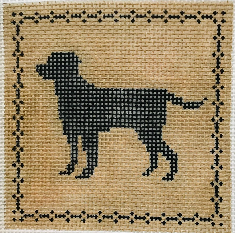 AL121 - Black and Tan Left Facing Lab