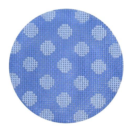 ALB-17 - Bright Disk Letters - Periwinkle Polka Dots, LIght Green Letter
