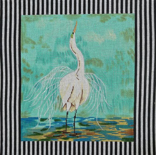AN104 - Egret with Border