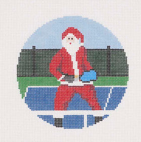 AOK104 - Sporty Santa Ornament - Pickleball