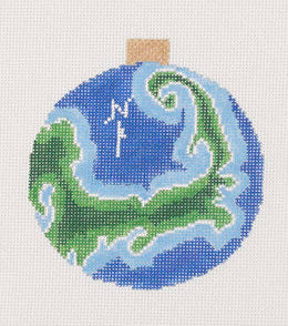 AOK39 - Cape Cod - Map Ornament