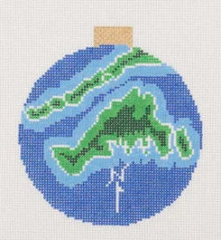 AOK40 - Martha's Vineyard - Map Ornament