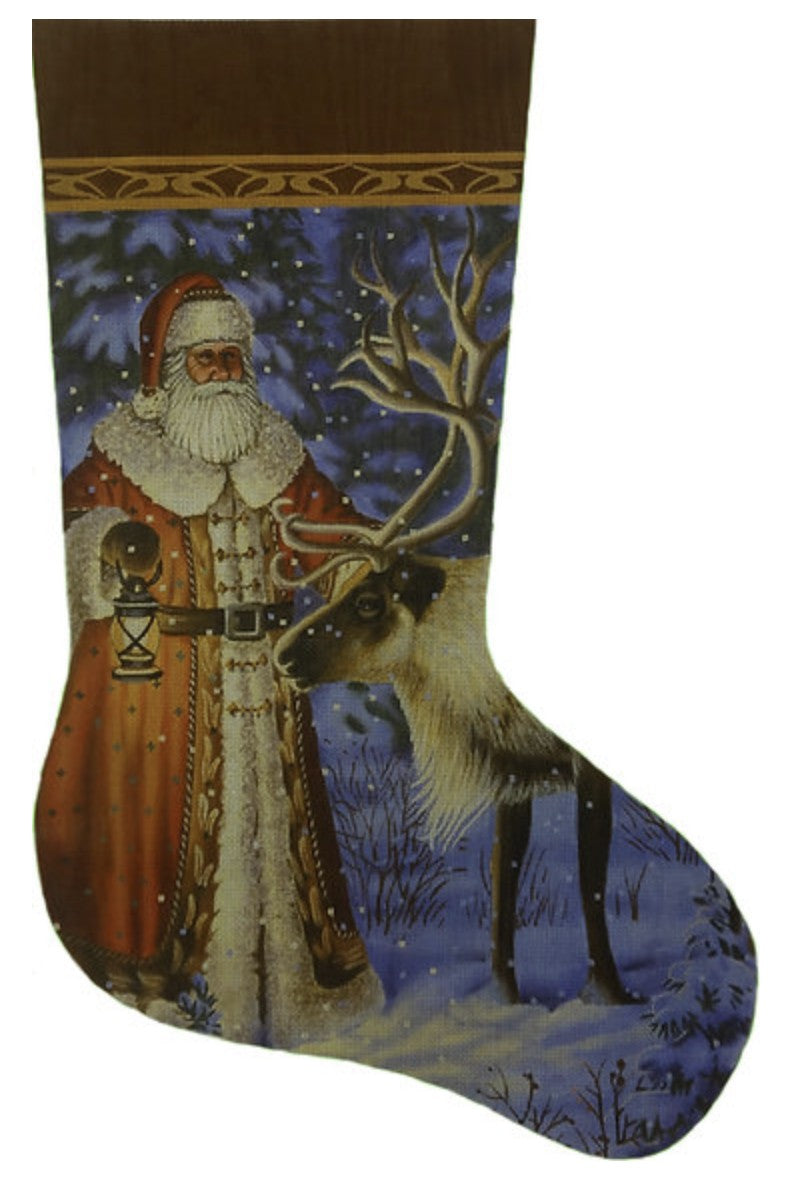 LGDAXS480 - Santa Finds Reindeer Stocking