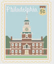 Philadelphia Travel Stamp 18m