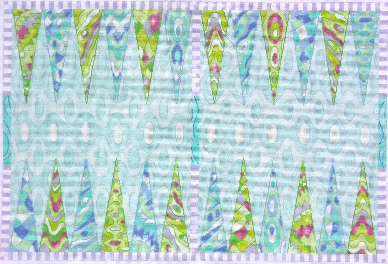 BGB-01 - Pucci-Inspired - Turquoise, Periwinkles, Limes, and Violet
