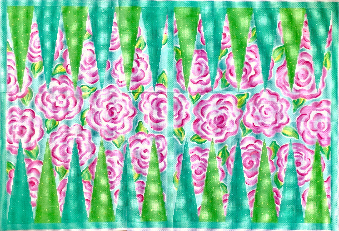 BGB-05 - Lilly-Inspired Roses - Pinks, Greens and Turquoise