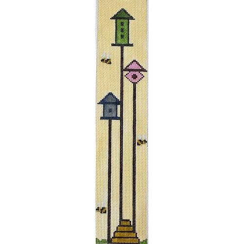 BKM100 - Bee Skep and 3 Birdhouses Bookmark