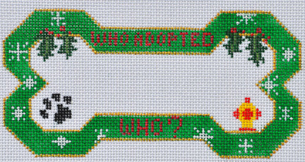 BP-10 - Who Adopted Who? Bone Ornament