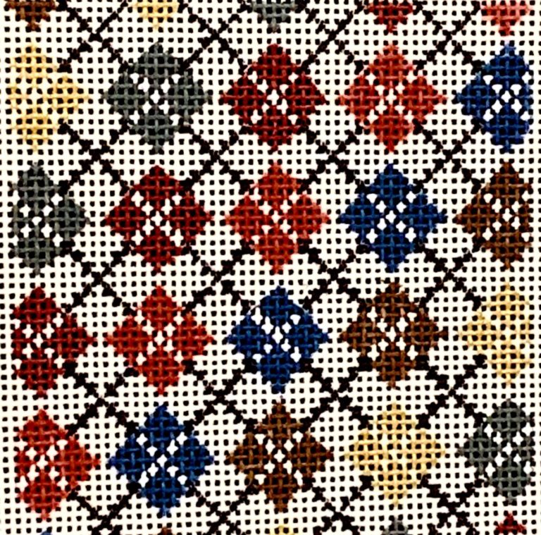 BP-37 - Argyle - Gold and Burgundy
