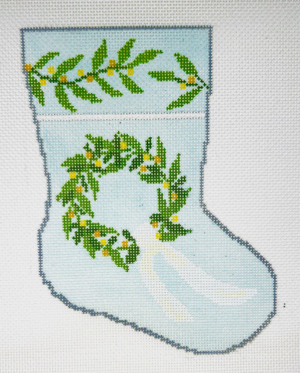 BS-47 - Warm Welcome Wreath Mini Stocking