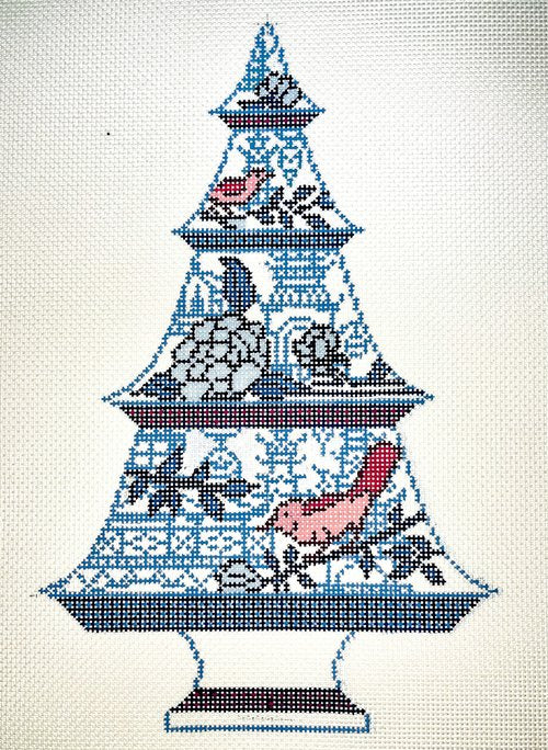 AFCT01 - Blue & Red Bird Tree