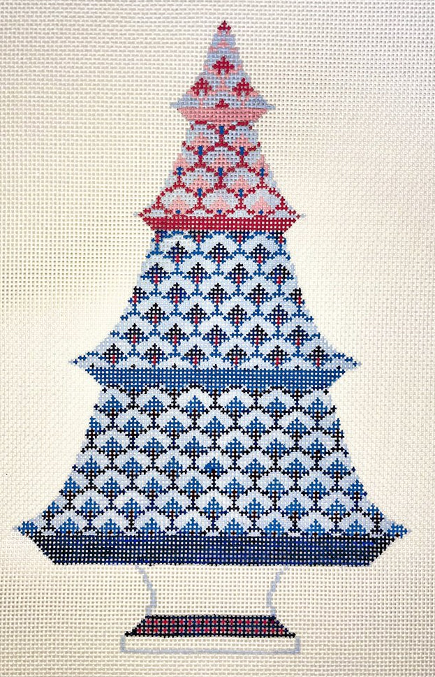 AFCT01B - Blue & Red Scallop Tree