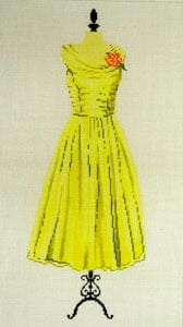 C-507F - Party Dress - Yellow