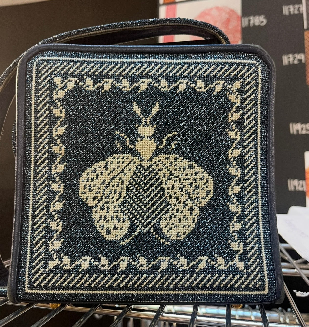 WG11931 - 4 pc Napoleon's Bees Tote - Navy and Yellow