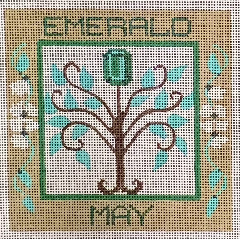 CH-1031 - May Birthstone Floral Square