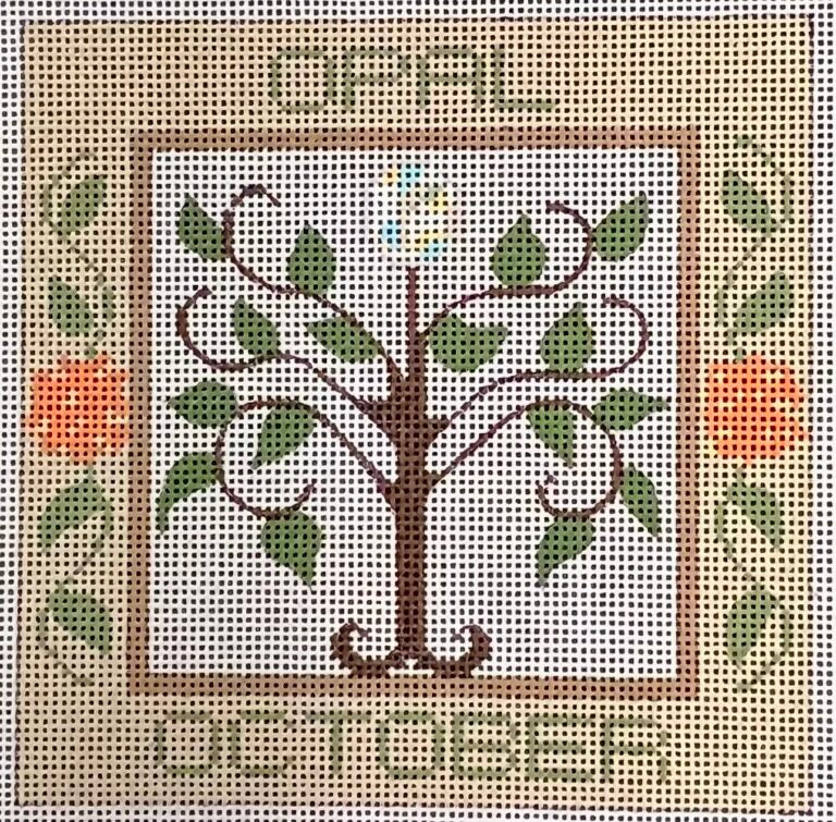 CH-1036 - October Birthstone Floral Square