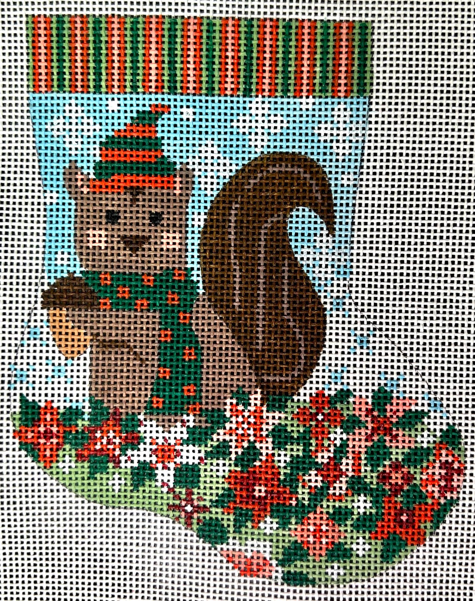 CH-1113 - Baby Squirrel Mini Stocking