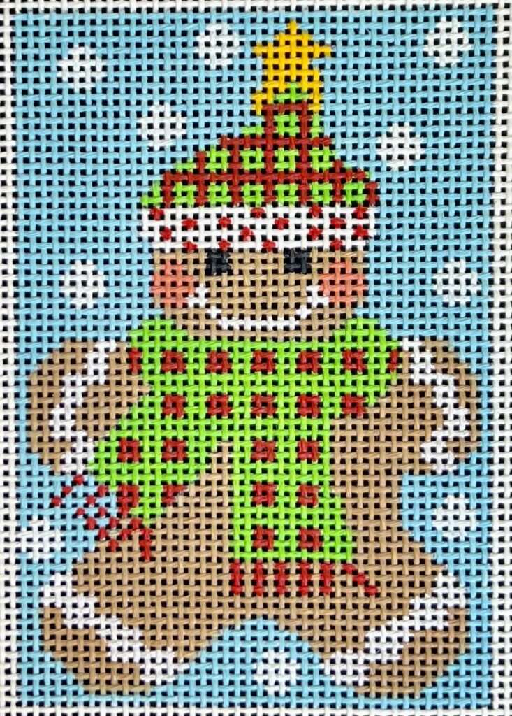 CH-1230 - Gingerbread Ornament - Scarf with Dots