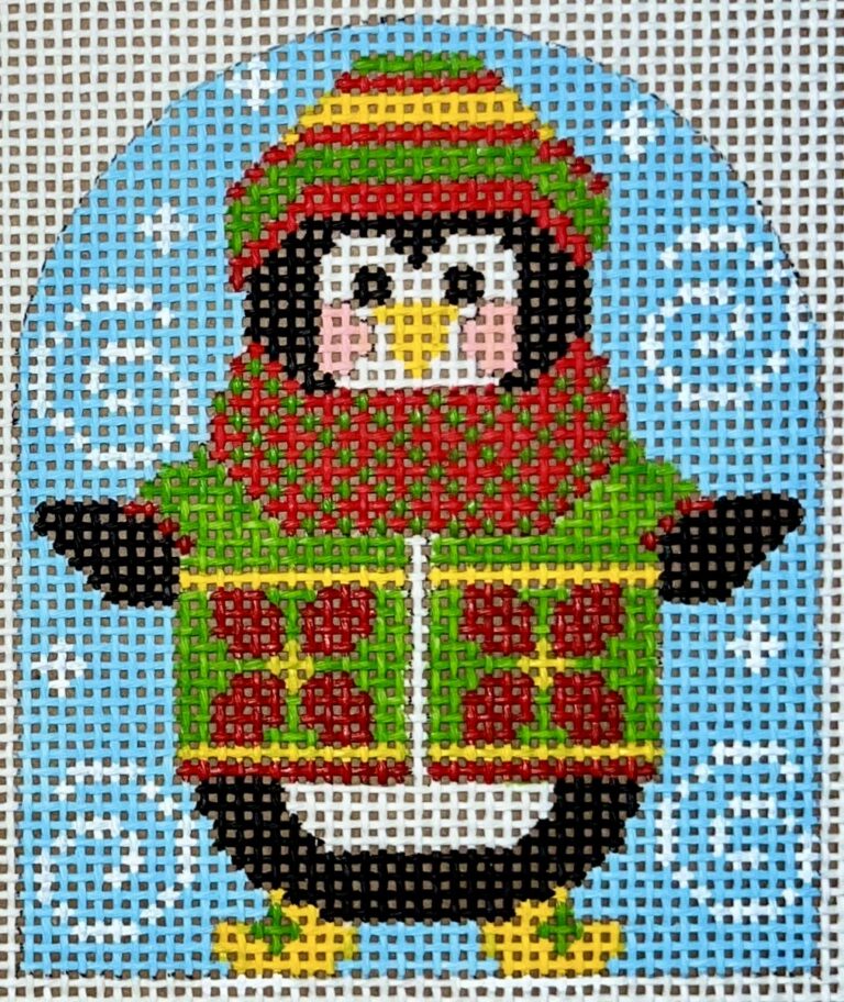 CH-1241 - Penguin Ornament - Flower