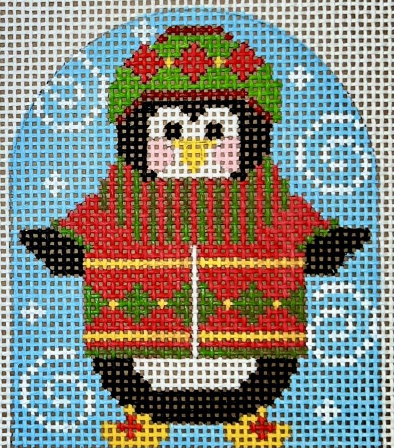 CH-1242 - Penguin Ornament - Diamonds