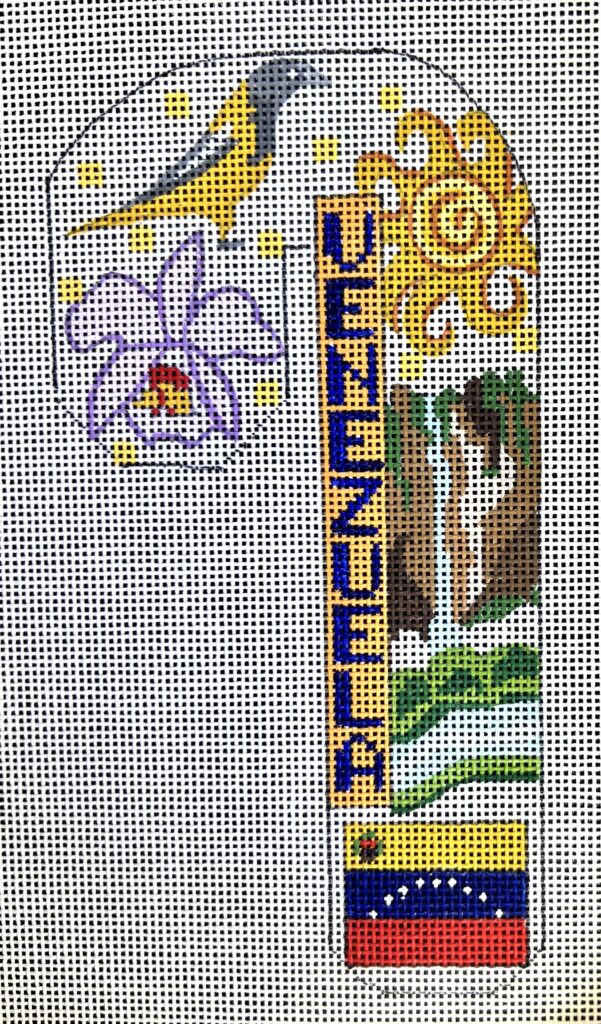 CH-1334 - Travel Candy Cane - Venezuela